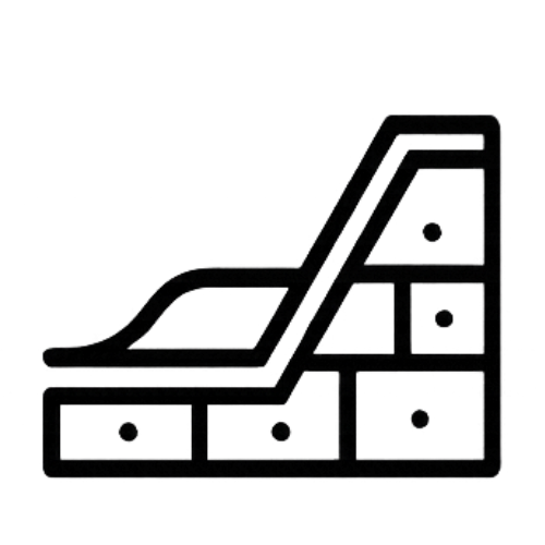 Retaining Walls With Integrated Drainage