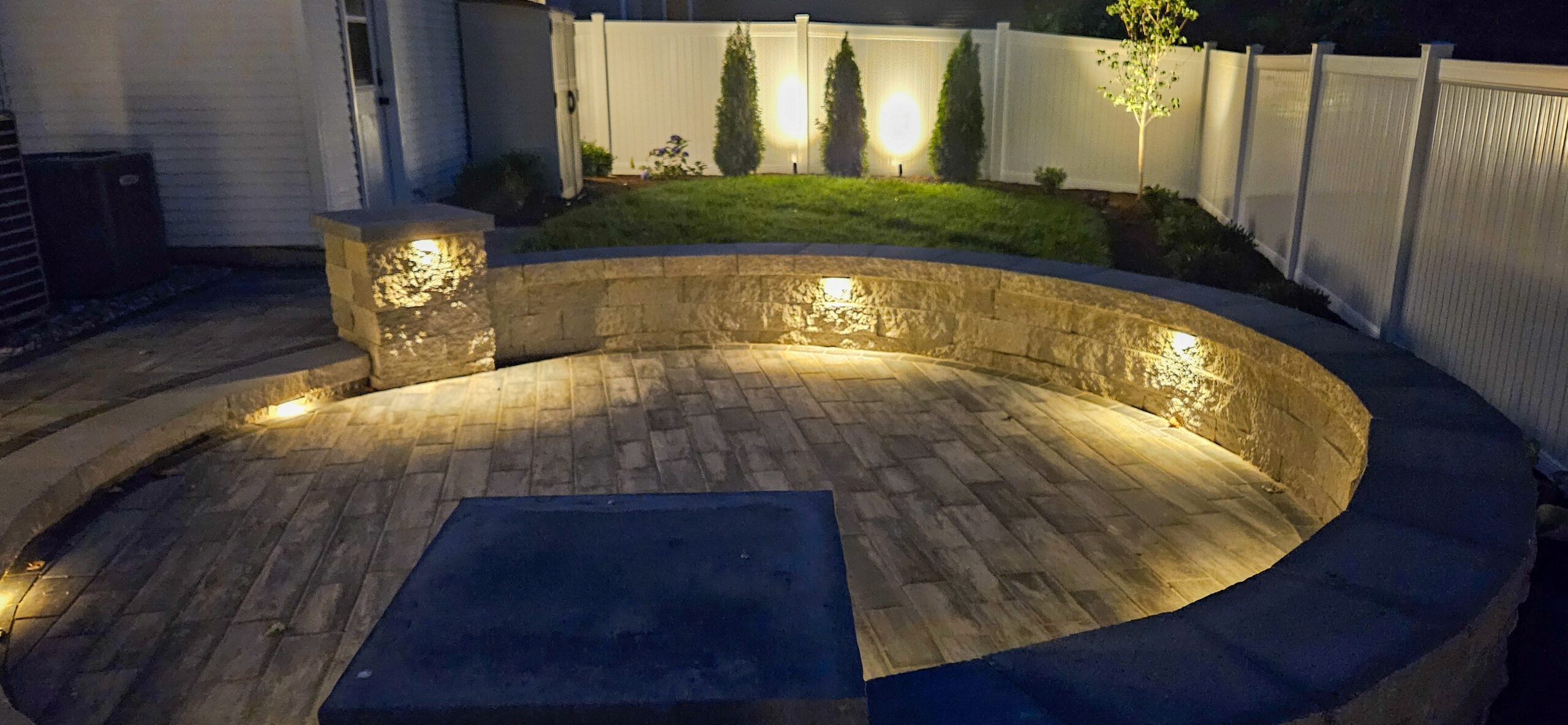 Stone patio on a St. Louis property